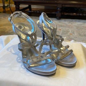 Nina Silver Heeled Sandals